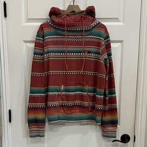 Aviator Nation UNISEX Aztec Ninja Hoodie Serape Tulum – XL